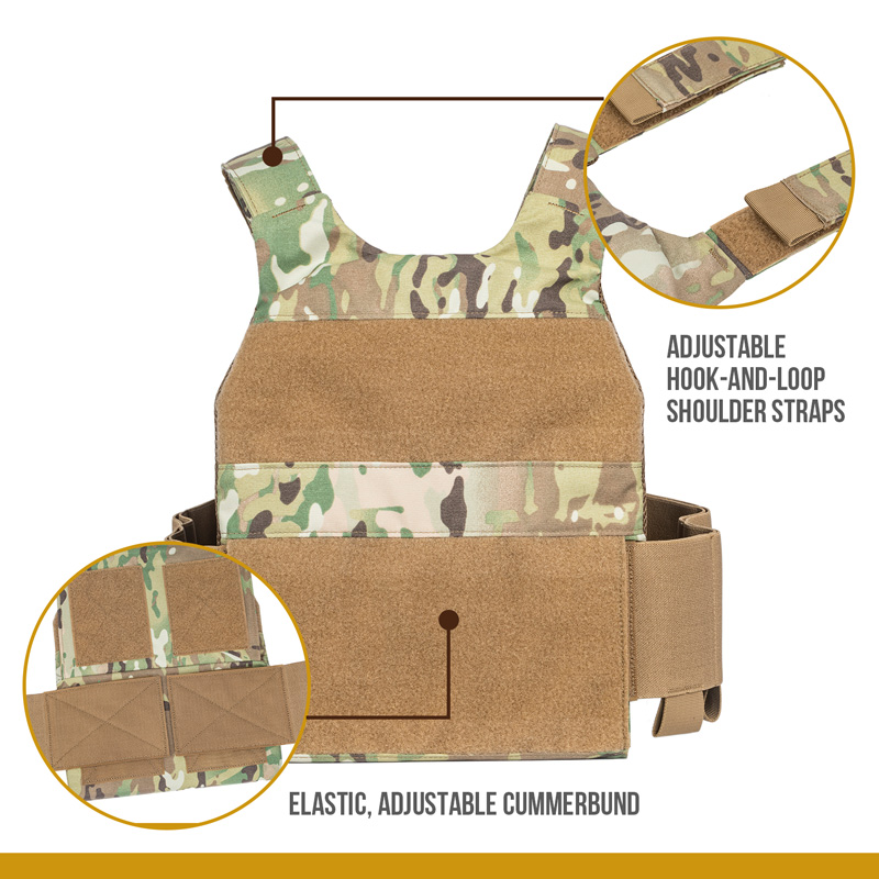 OneTigris Low Profile Tactical Vest (Color: Multicam), Tactical  Gear/Apparel, Body Armor & Vests -  Airsoft Superstore