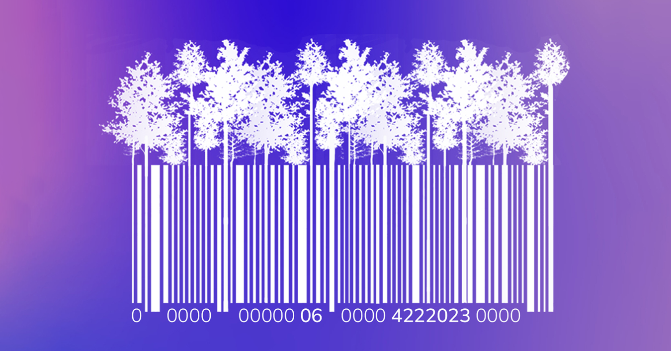 Bar code design with trees.